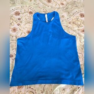 Lululemon Racerback Tank Top Dark Turquoise Blue Sz 12